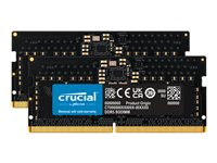 Crucial - DDR5 - sats - 16 GB: 2 x 8 GB - SO DIMM 262-pin - 2400 MHz / PC5-38400 - CL40 - 1.1 V - ej buffrad - icke ECC CT2K8G48C40S5