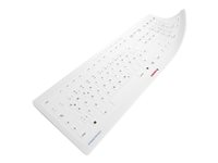 CHERRY STREAM PROTECT MEMBRANE - Tangentbordsskydd - Fransk layout, 105 + 10 tangenter - blekgrå - för STREAM KEYBOARD, KEYBOARD WIRELESS 61510019
