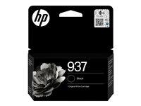 HP 937 - 27 ml - svart - original - Officejet - blister - bläckpatron - för Officejet Pro 9110, 9120, 9122, 9125, 9128, 9130, 9132, 9135, 9720, 9730 4S6W5NE#30B