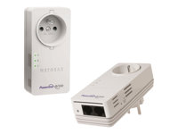 NETGEAR Powerline XAVB5602 - PowerLine adaptersats 1GbE, HomePlug AV (HPAV), IEEE 1901 - vägginsticksbar (paket om 2) XAVB5602-100PES