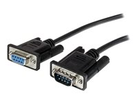 StarTech.com 2m Black Straight Through DB9 RS232 Serial Cable - DB9 RS232 Serial Extension Cable - Male to Female Cable (MXT1002MBK) - Seriell förlängningskabel - DB-9 (hane) till DB-9 (hona) - 2 m - svart - för P/N: 1P3FPC-USB-SERIAL, IC232TTL, ICUSB2324I, ICUSB232D, ICUSB232V2, SV1108IPPWGB MXT1002MBK