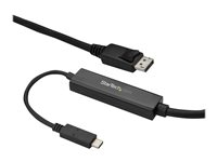 StarTech.com 9.8ft/3m USB C to DisplayPort 1.2 Cable 4K 60Hz, USB-C to DisplayPort Adapter Cable HBR2, USB Type-C DP Alt Mode to DP Monitor Video Cable, Compatible w/ Thunderbolt 3, Black - USB-C Male to DP Male (CDP2DPMM3MB) - Extern videoadapter - STM32F072CBU6 - USB-C - DisplayPort - svart CDP2DPMM3MB