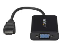 StarTech.com HDMI till VGA-videoadapter med audio för stationär/bärbar dator/Ultrabook - 1920x1080 - Videokort - HDMI hane till HD-15 (VGA), minijack, mikro-USB typ B hona - 25 cm - svart - stöd för 1080p, aktiv - för P/N: DK30CH2DEP, DK30CH2DEPUE, MST30C2DPPD HD2VGAA2