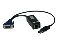 Eaton Tripp Lite Series USB Server Interface Unit 8 Pack KVM Switch HD15 USB RJ45 TAA - Adapter för tangentbord/video/mus/USB - HD-15 (VGA) (hane) till USB, RJ-45 (paket om 8) B078-101-USB-8