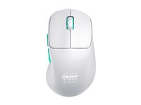 CHERRY Xtrfy M64 - Mus - ergonomisk - optisk - 5 knappar - trådlös - 2.4 GHz - trådlös USB-mottagare - svart CX-M64W-WHITE