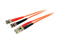 StarTech.com 3m Fiber Optic Cable - Multimode Duplex 62.5/125 - LSZH - OM1 - LC to ST Cat6 Patch Cable (FIBLCST3) - Patch-kabel - LC multiläge (hane) till ST-läge (multi-mode) (hane) - 3 m - 3 m - fiberoptisk - duplex - 62,5/125 mikron FIBLCST3