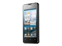 Huawei Ascend Y300 - 3G pekskärmsmobil - RAM 512 MB / Internminne 4 GB - microSD slot - LCD-skärm - 4" - 800 x 480 pixlar - rear camera 5 MP - svart Y300 BLACK