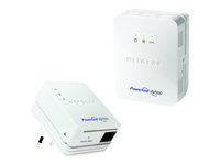 NETGEAR Powerline XWNB5201 - PowerLine adaptersats HomePlug AV (HPAV) 2,4 GHz - vägginsticksbar XWNB5201-100PES